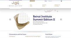 Desktop Screenshot of beirutinstitute.org