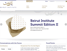 Tablet Screenshot of beirutinstitute.org